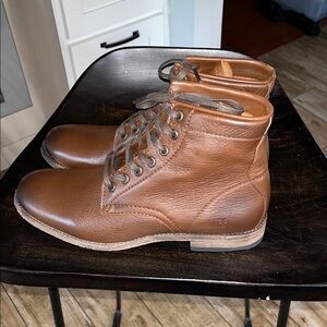 FRYE Tyler Lace Up Men’s Boots New Without Box Never Worn